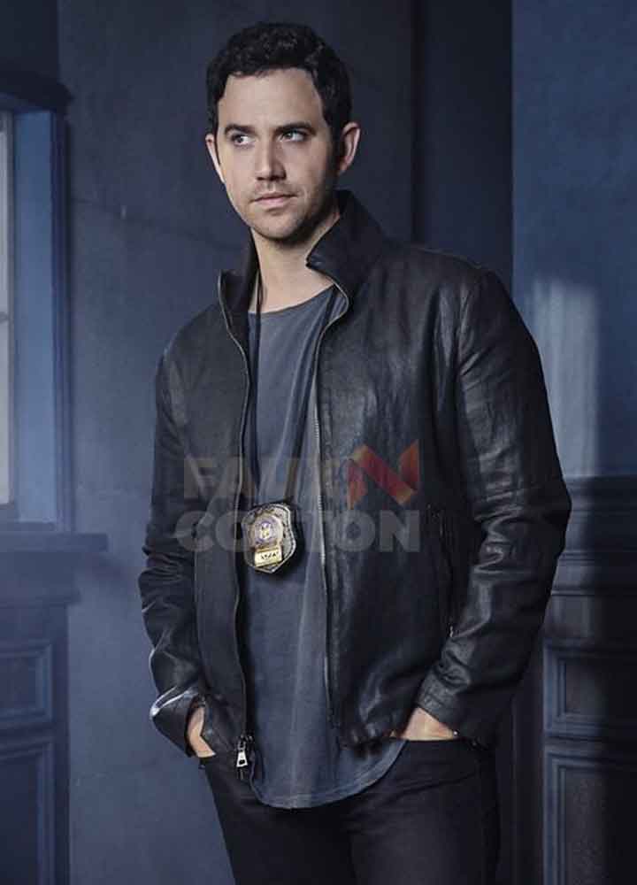 Shades Of Blue Santino Fontana Leather Jacket